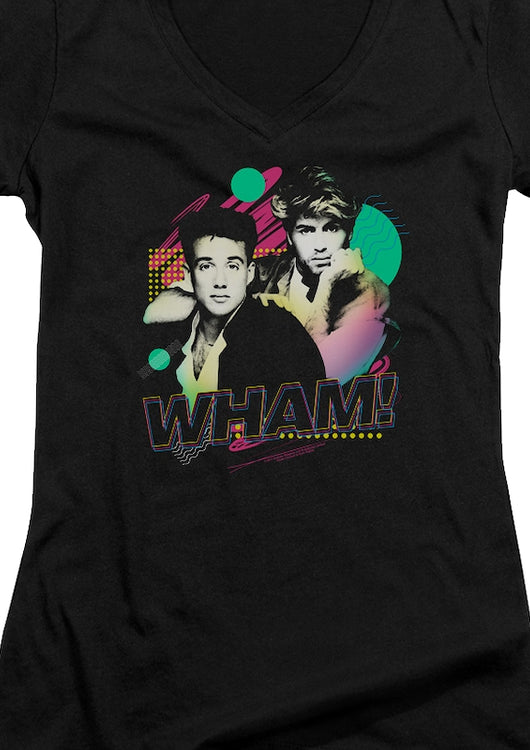 Ladies Retro Wham V-Neck Shirt - main product image