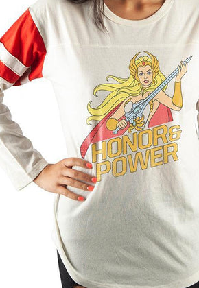 Ladies She-Ra Honor & Power Masters of the Universe Football Shirt