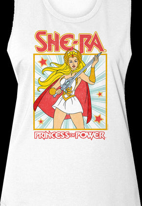 Ladies She-Ra Princess of Power Pose MOTU Muscle Tank Top