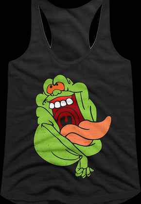 Ladies Slimer Real Ghostbusters Racerback Tank Top