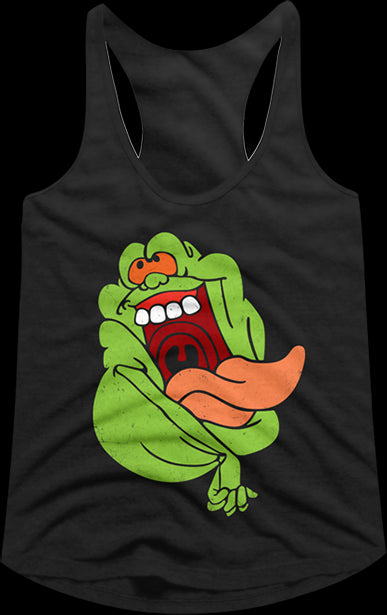 Ladies Slimer Real Ghostbusters Racerback Tank Topmain product image