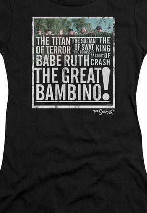 Ladies The Great Bambino Sandlot Shirt