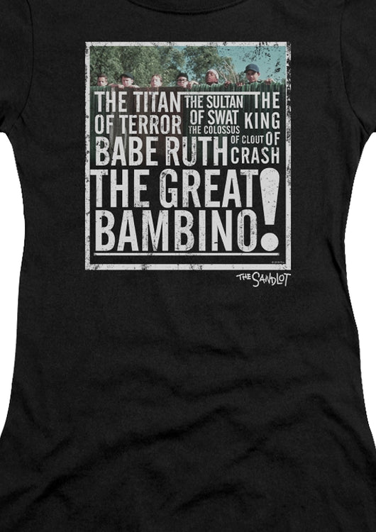 Ladies The Great Bambino Sandlot Shirt - main product image