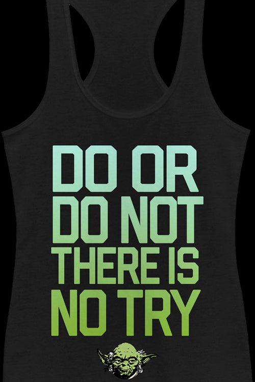 Ladies There Is No Try Star Wars Tank Topmain product image