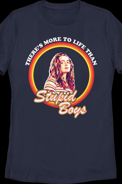 Womens There's More To Life Than Stupid Boys Stranger Things Shirtmain product image
