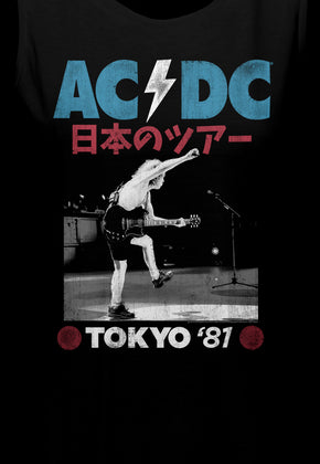 Ladies Tokyo '81 ACDC Muscle Tank Top