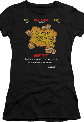 Ladies Tribble Trouble Video Game Star Trek Shirt