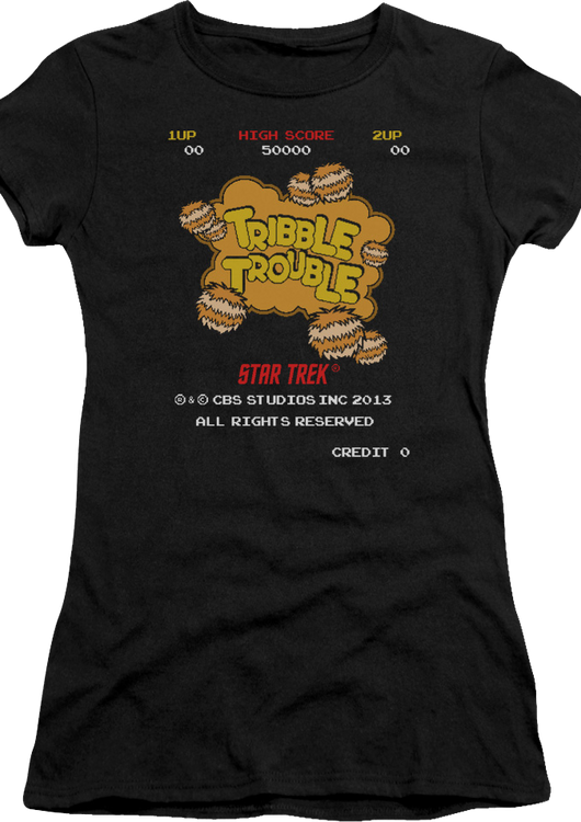 Ladies Tribble Trouble Video Game Star Trek Shirt - main product image