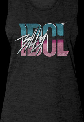 Ladies Vintage Logo Bill Idol Muscle Tank Top