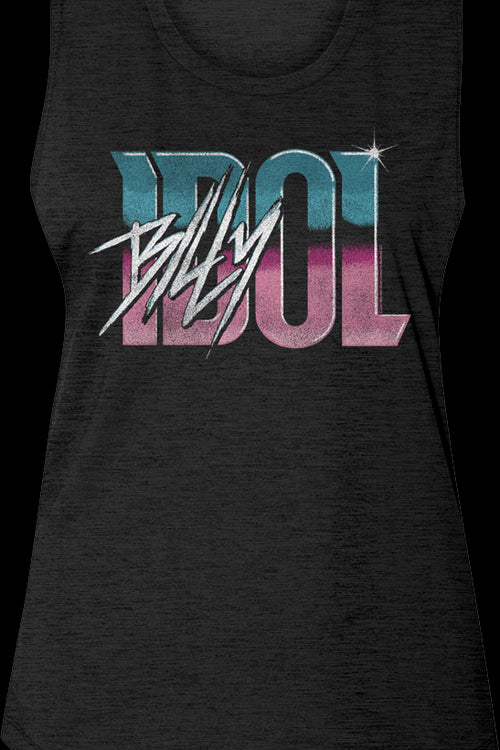 Ladies Vintage Logo Bill Idol Muscle Tank Topmain product image