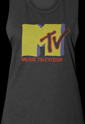 Ladies Vintage Logo MTV Muscle Tank Top
