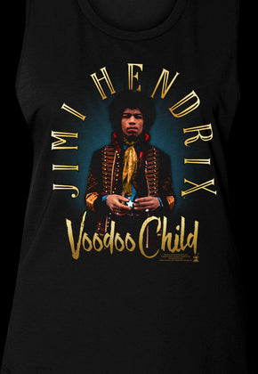 Ladies Voodoo Child Jimi Hendrix Muscle Tank Top