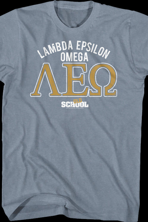 Lambda Epsilon Omega Logo Old School T-Shirtmain product image