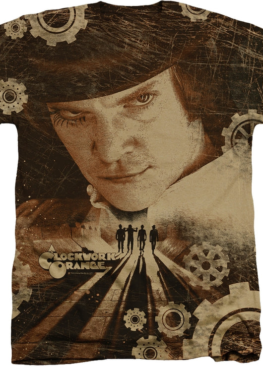 Large Print Clockwork Orange T-Shirt - main product image