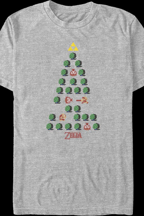 Legend of Zelda Christmas Tree Nintendo T-Shirtmain product image