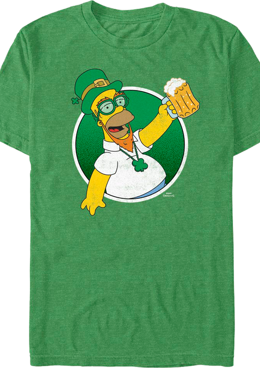Leprechaun Homer Simpson T-Shirt - main product image