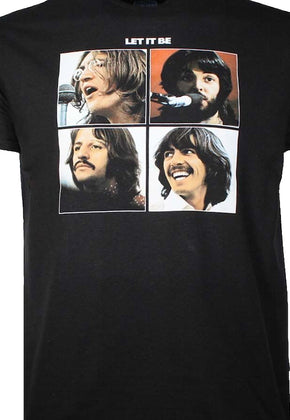 Black Let It Be Beatles T-Shirt
