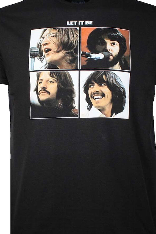 Black Let It Be Beatles T-Shirtmain product image