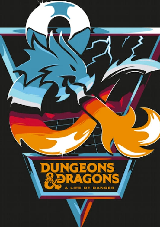 Life Of Danger Dungeons & Dragons Framed Poster - main product image