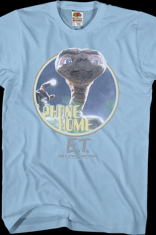 Light Blue Phone Home ET Shirtmain product image