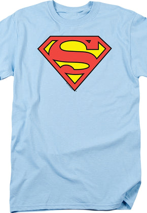 Light Blue Superman Logo Shirt