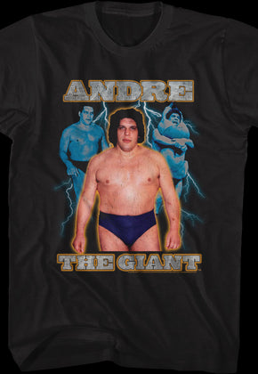 Lightning Bolt Collage Andre The Giant T-Shirt