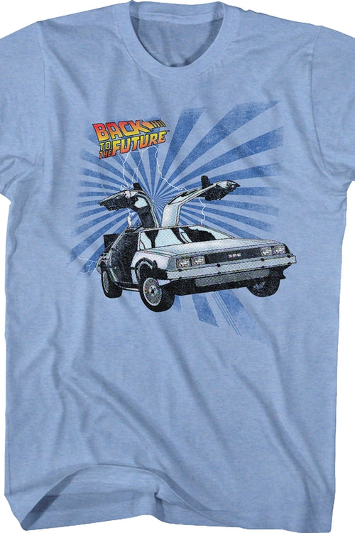 Lightning Strikes DeLorean Back To The Future T-Shirtmain product image