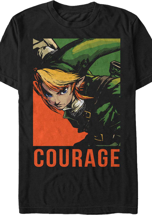 Link Courage Portrait Legend of Zelda T-Shirt - main product image