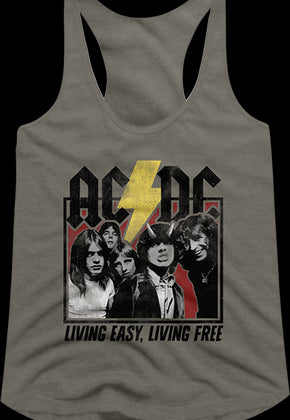 Living Easy Living Free ACDC Racerback Tank Top