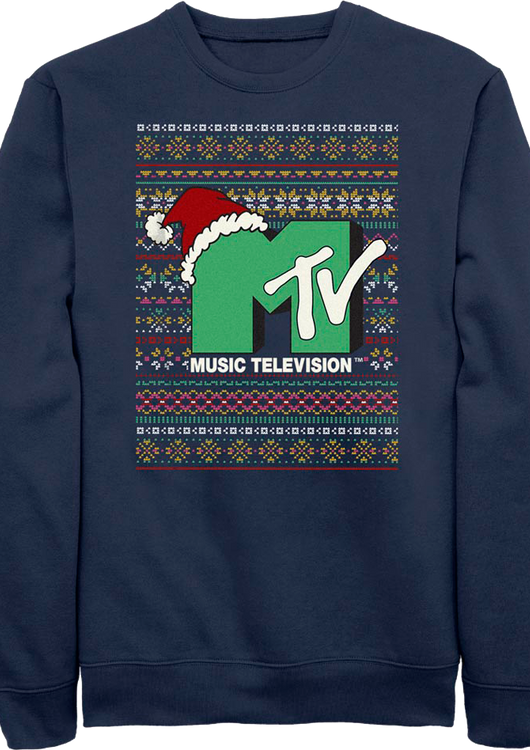 Logo Faux Ugly Christmas Sweater MTV Sweatshirt - main product image