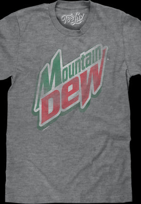 Vintage Distressed Logo Mountain Dew T-Shirt