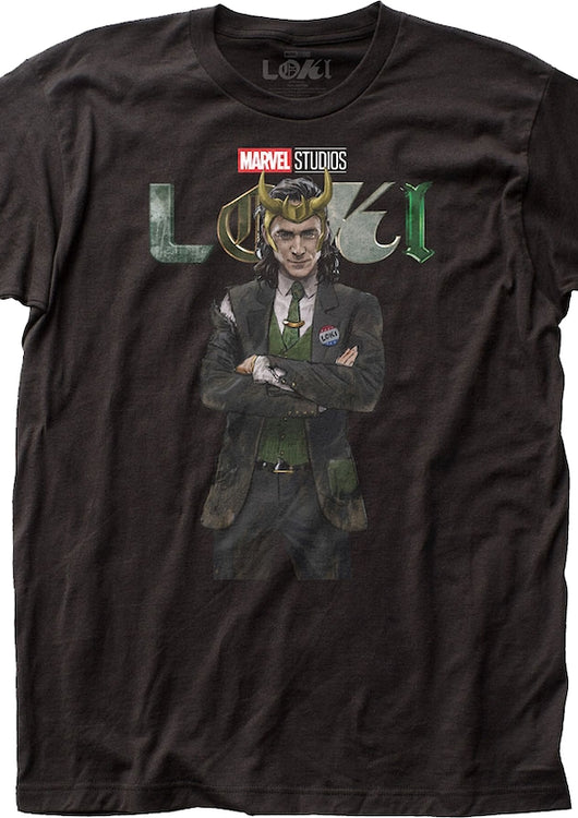 Loki and Logo Marvel Comics T-Shirt - main product image