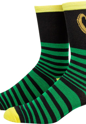 Loki Helmet Marvel Comics Socks