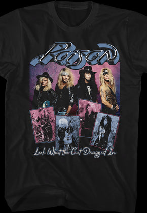 Look What The Cat Dragged In Band Photos Poison T-Shirt