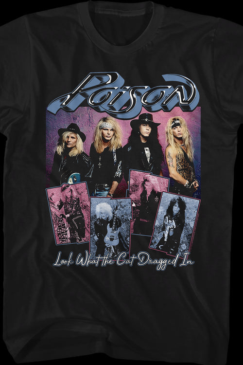 Look What The Cat Dragged In Band Photos Poison T-Shirtmain product image