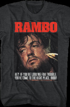 Looking For Trouble Rambo T-Shirt