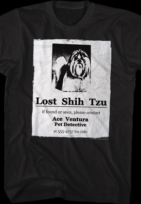 Lost Shih Tzu Ace Ventura T-Shirt