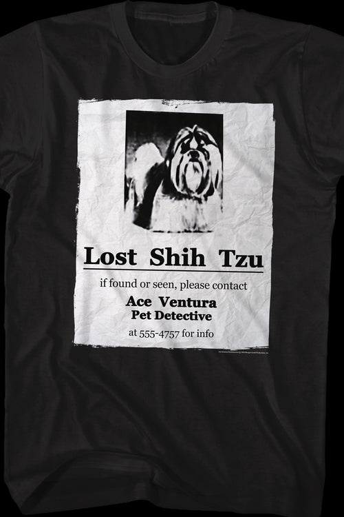 Lost Shih Tzu Ace Ventura T-Shirtmain product image