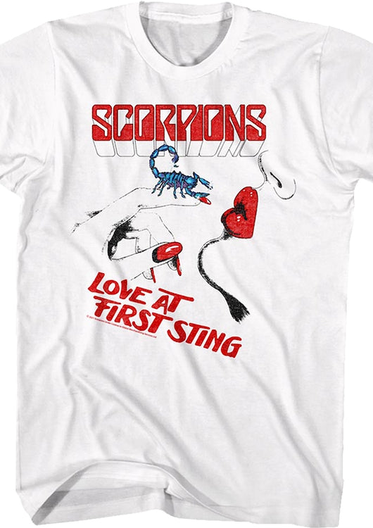 Retro Love At First Sting Scorpions T-Shirt - main product image