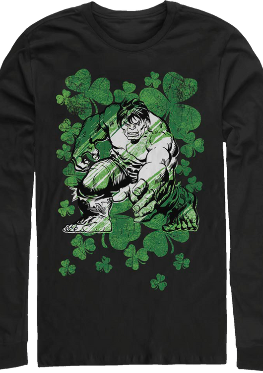 Lucky Hulk Sketch Marvel Comics Long Sleeve Shirt - main product image