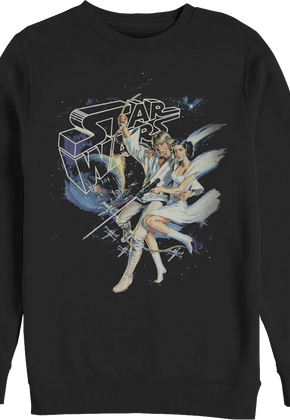 Luke And Leia Swing Into Action Star Wars Sweatshirt