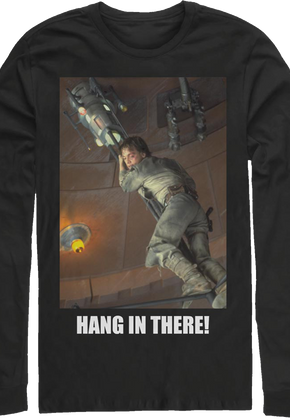 Luke Skywalker Hang In There Star Wars Long Sleeve Shirt