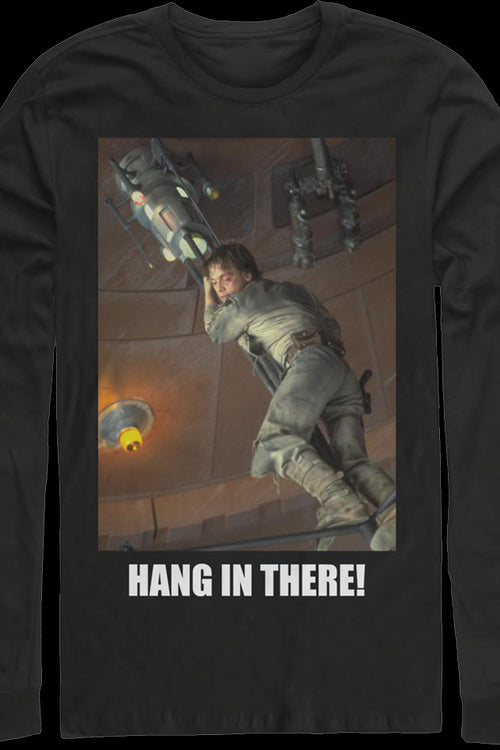 Luke Skywalker Hang In There Star Wars Long Sleeve Shirt