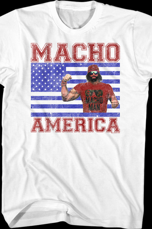 Macho America Randy Savage T-Shirt: Wrestling Mens T-shirt