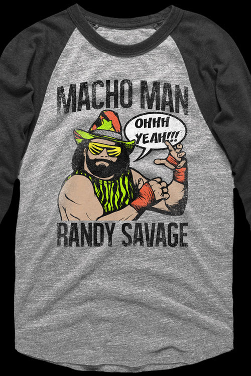 Macho Man Randy Savage Raglan Baseball Shirtmain product image