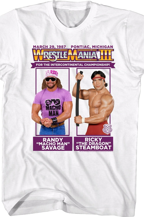 Macho Man Ricky Steamboat WrestleMania T-Shirtmain product image