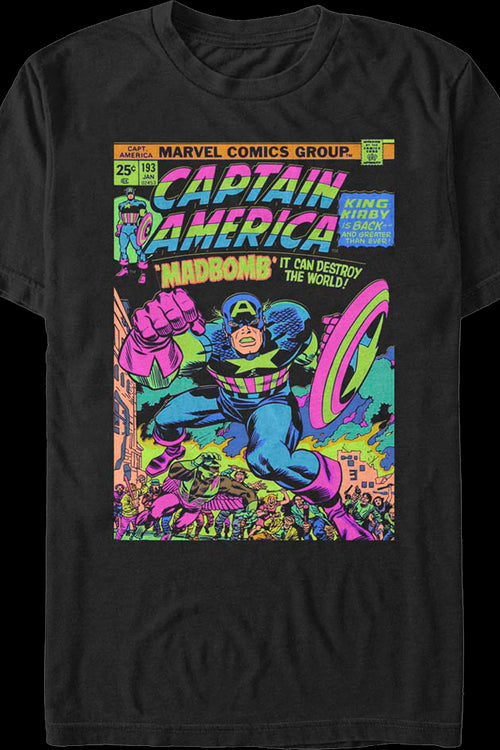 Madbomb Captain America Marvel Comics T-Shirtmain product image