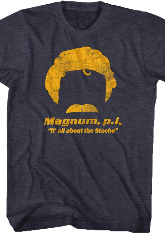 Magnum PI All About The Stache T-Shirt - main product image