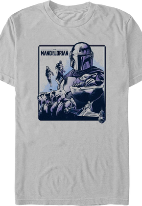 Mandalorian Character Collage Star Wars T-Shirt