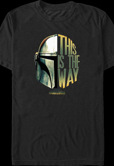 Mandalorian This Is The Way Helmet Star Wars T-Shirt